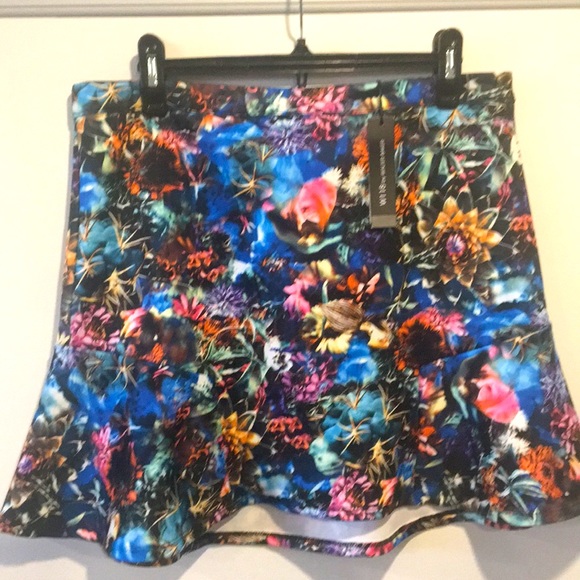 W118 by Walter Baker Dee Printed Skirt Size LARGE - Picture 1 of 12